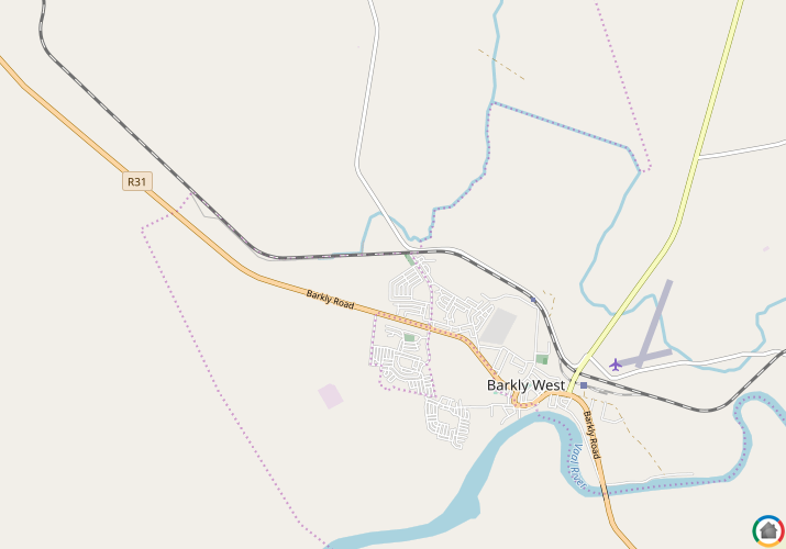 Map location of Barkly West